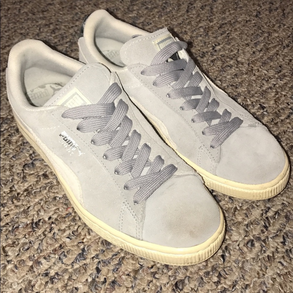 grey puma shoes